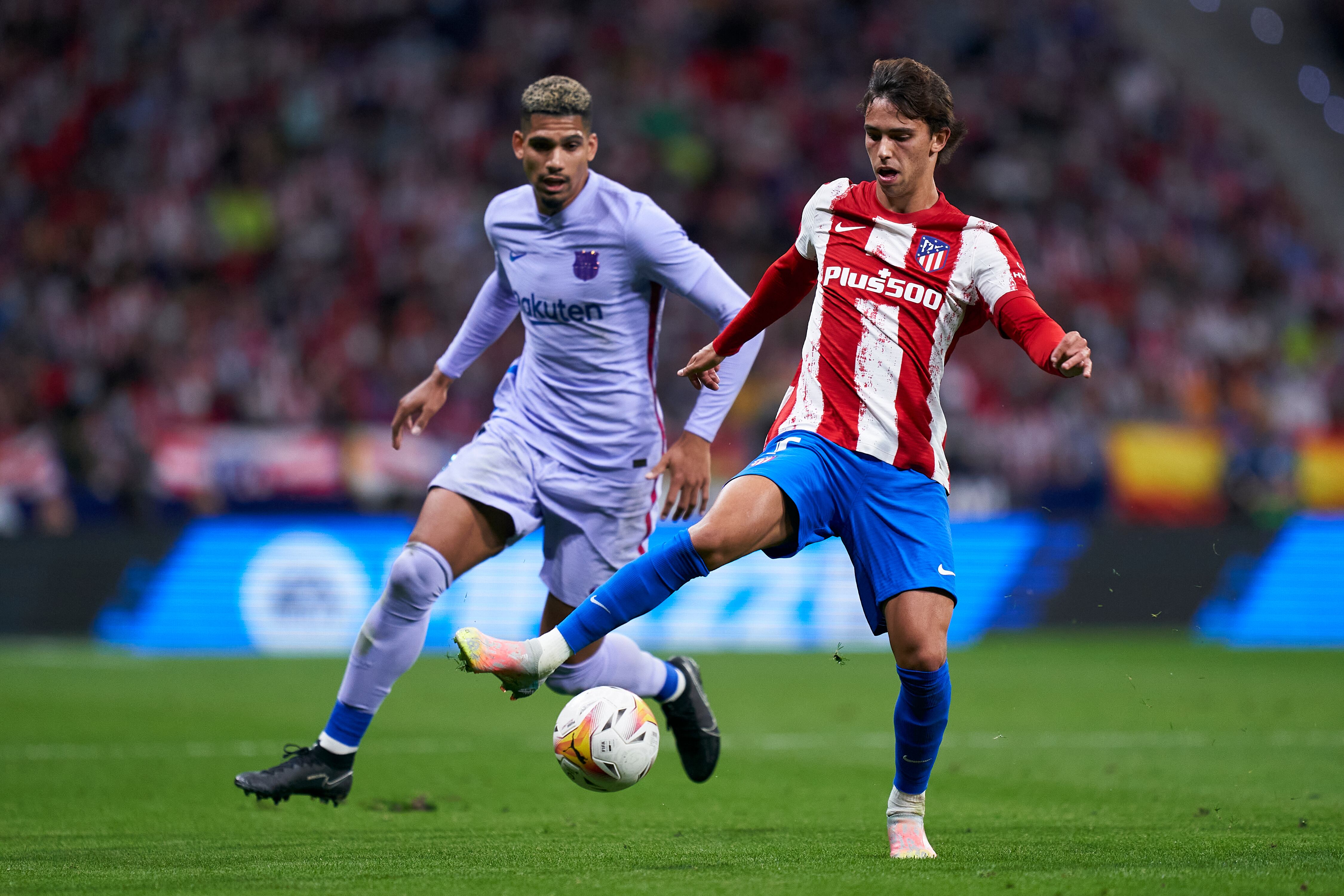 Joao Félix y Araujo en el partido de la primera vuelta.