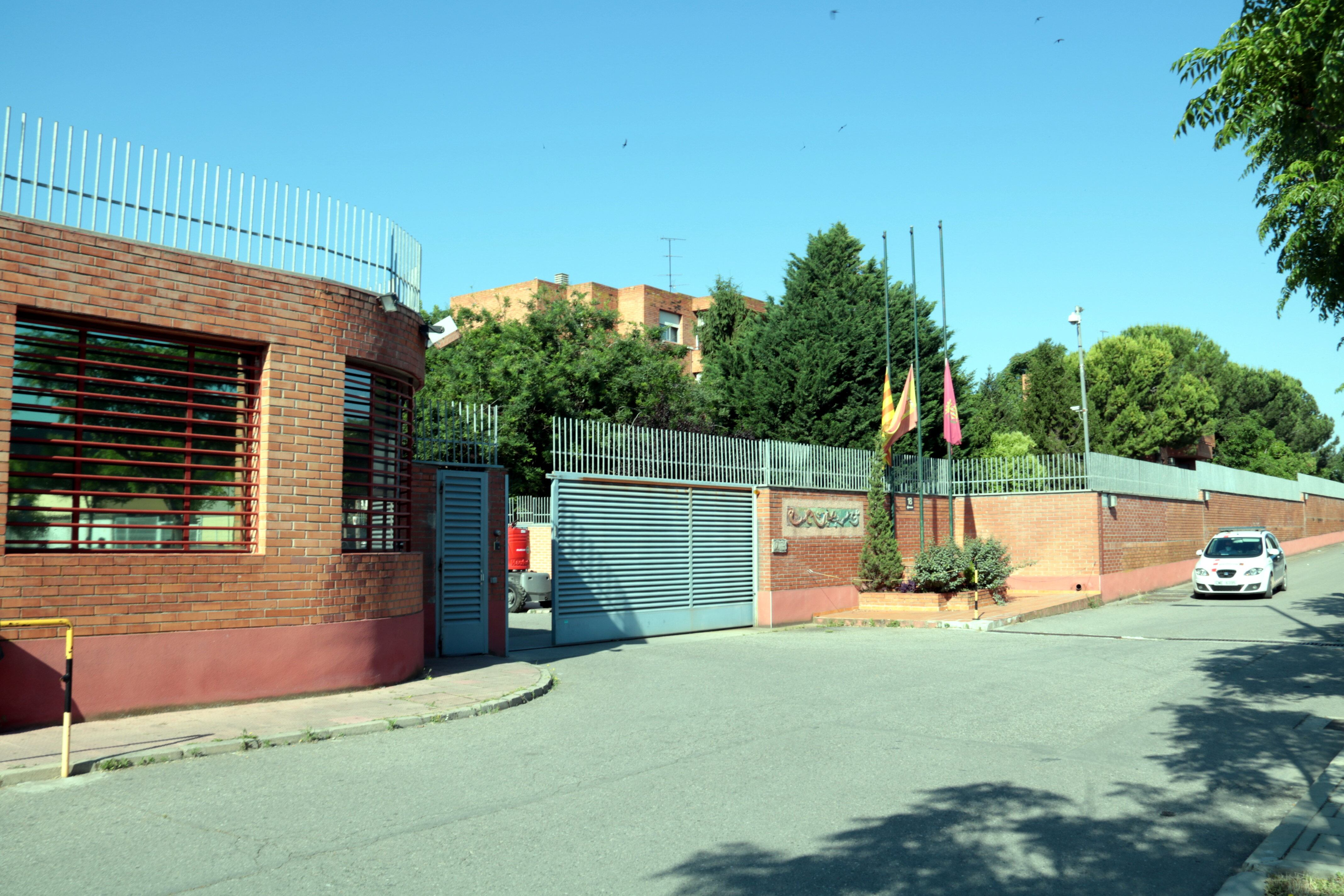 Pla general de l'entrada del Centre Penitenciari de Ponent. Imatge del 29 de maig de 2020