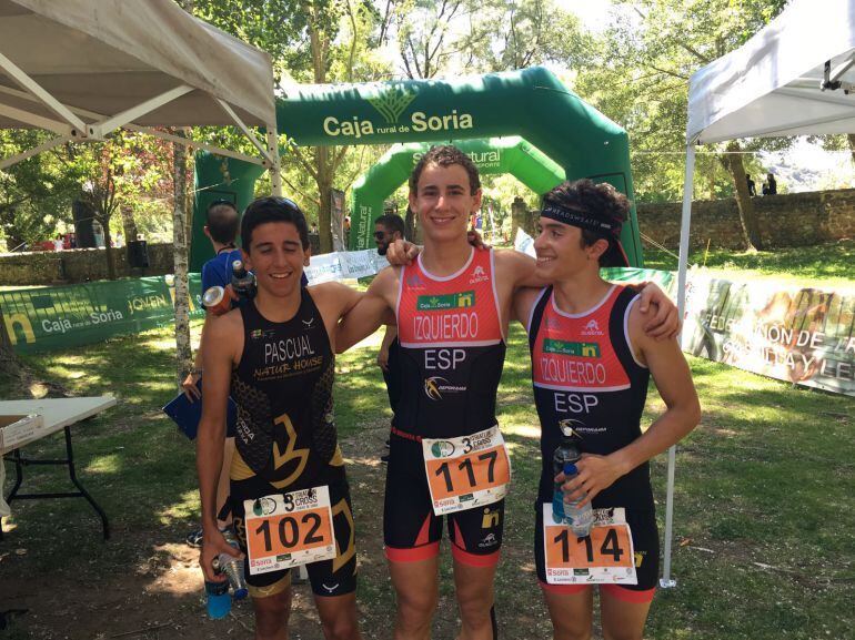 Alfonso Izquierdo, vencedor de la categoría Promoción del Triatlón Cross de Soria