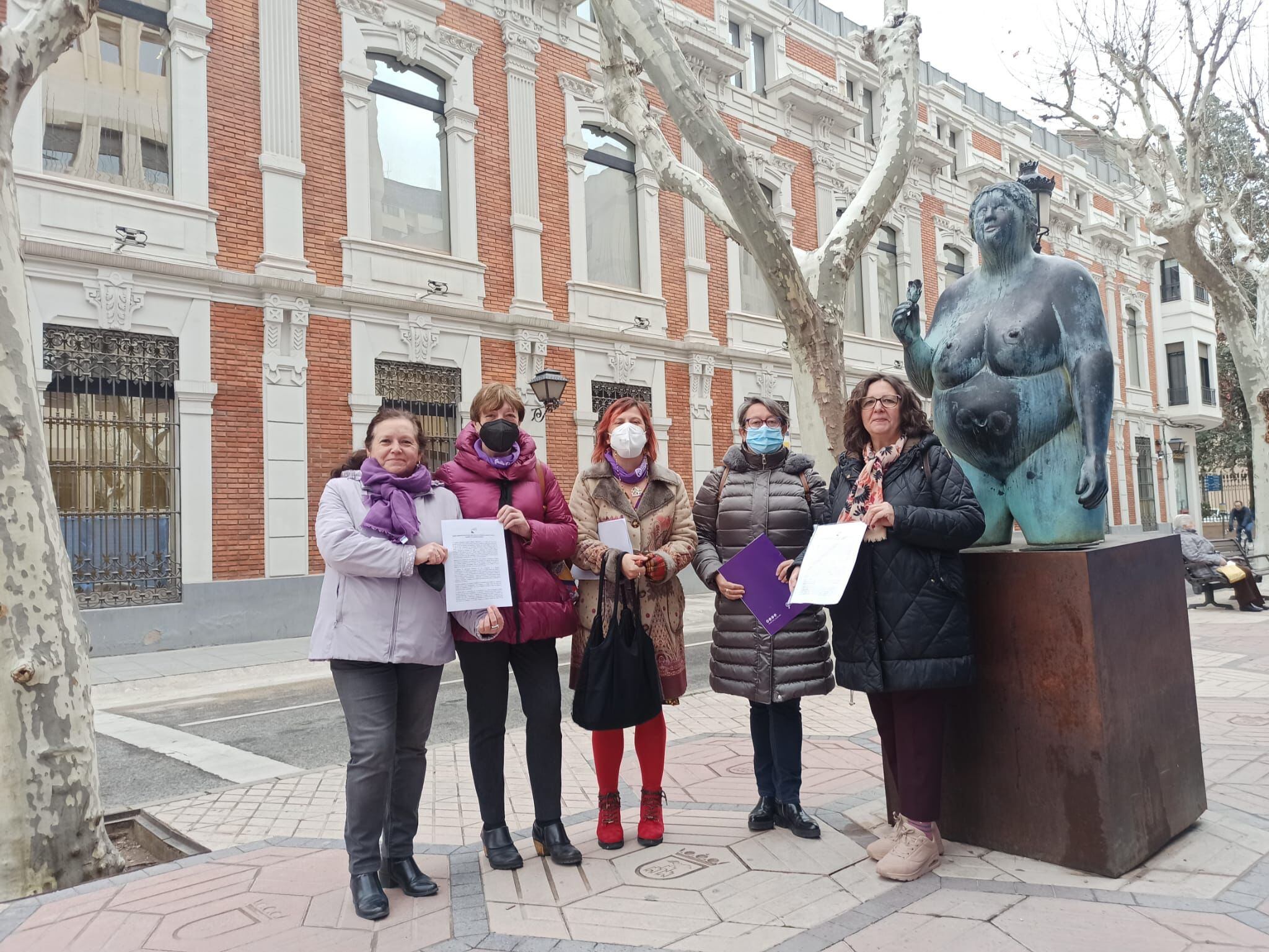 Algunas de las socias de Ágora Feminista