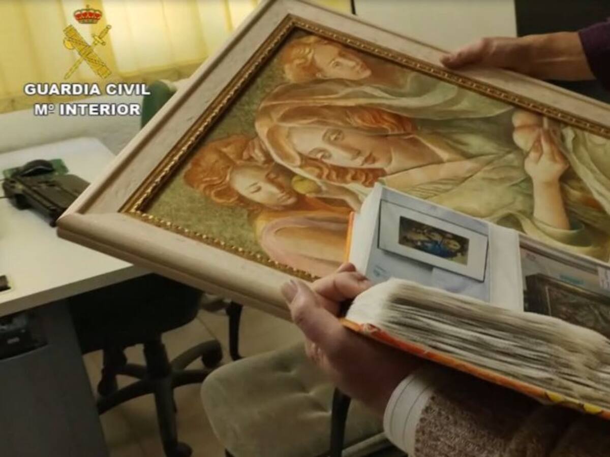 Recuperado un cuadro robado en Cuenca en una operación con dos detenidos