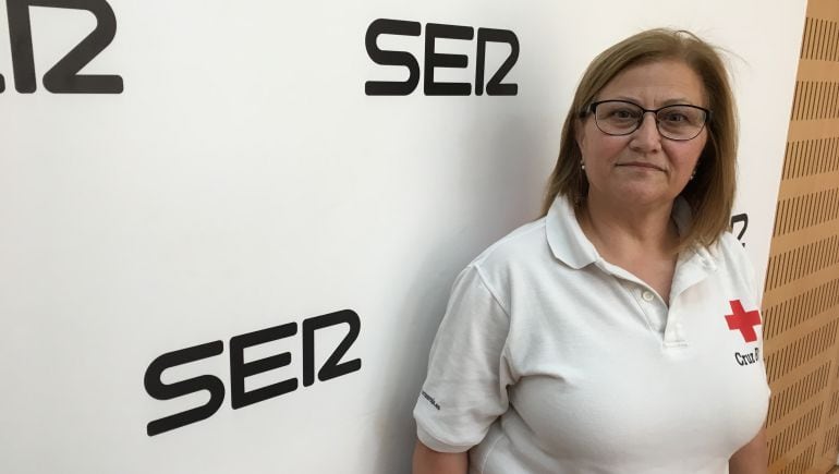 María del Carmen Navarro, coordinadora del Equipo de Respuesta Rápida en Emergencias (ERIE) de la Cruz Roja en la Región de Murcia 
 
 