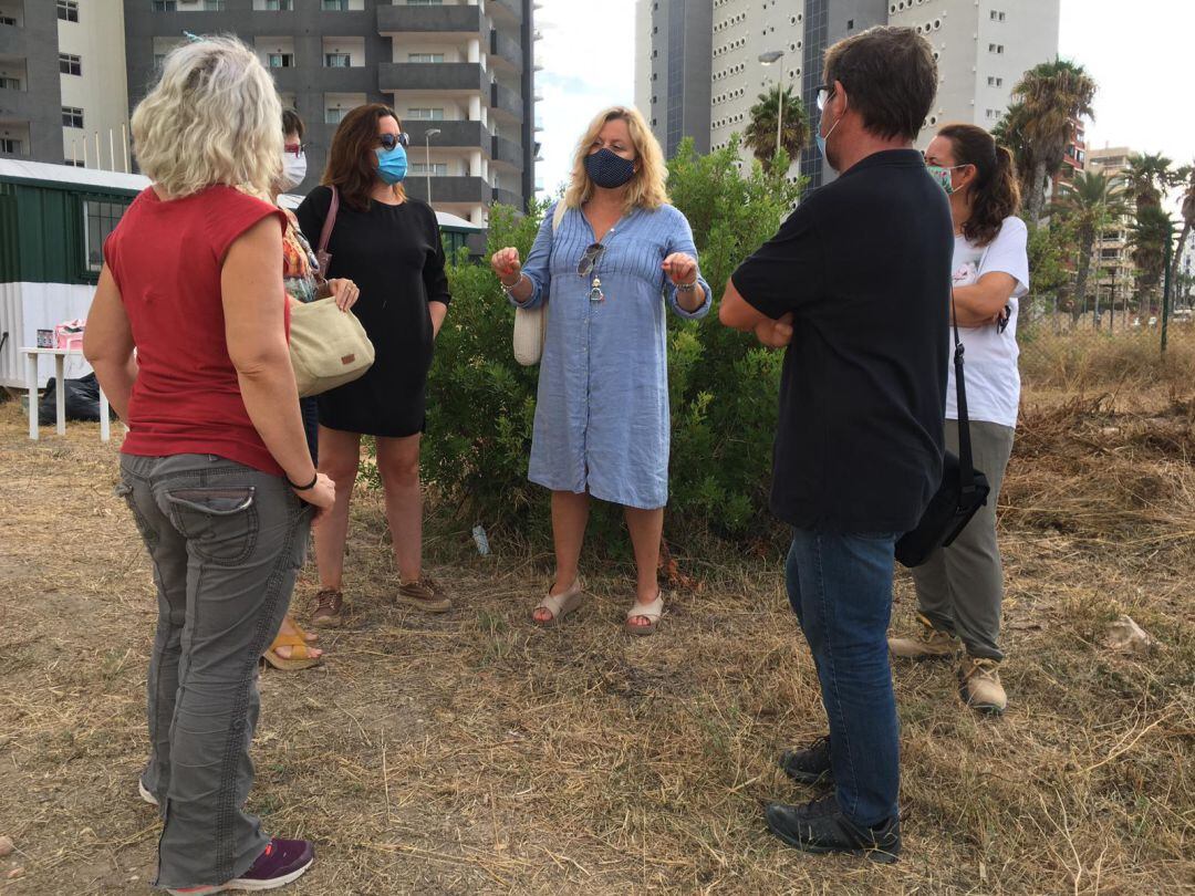 Reunión de la alcaldesa y la concejala de Cultura con la arqueóloga.