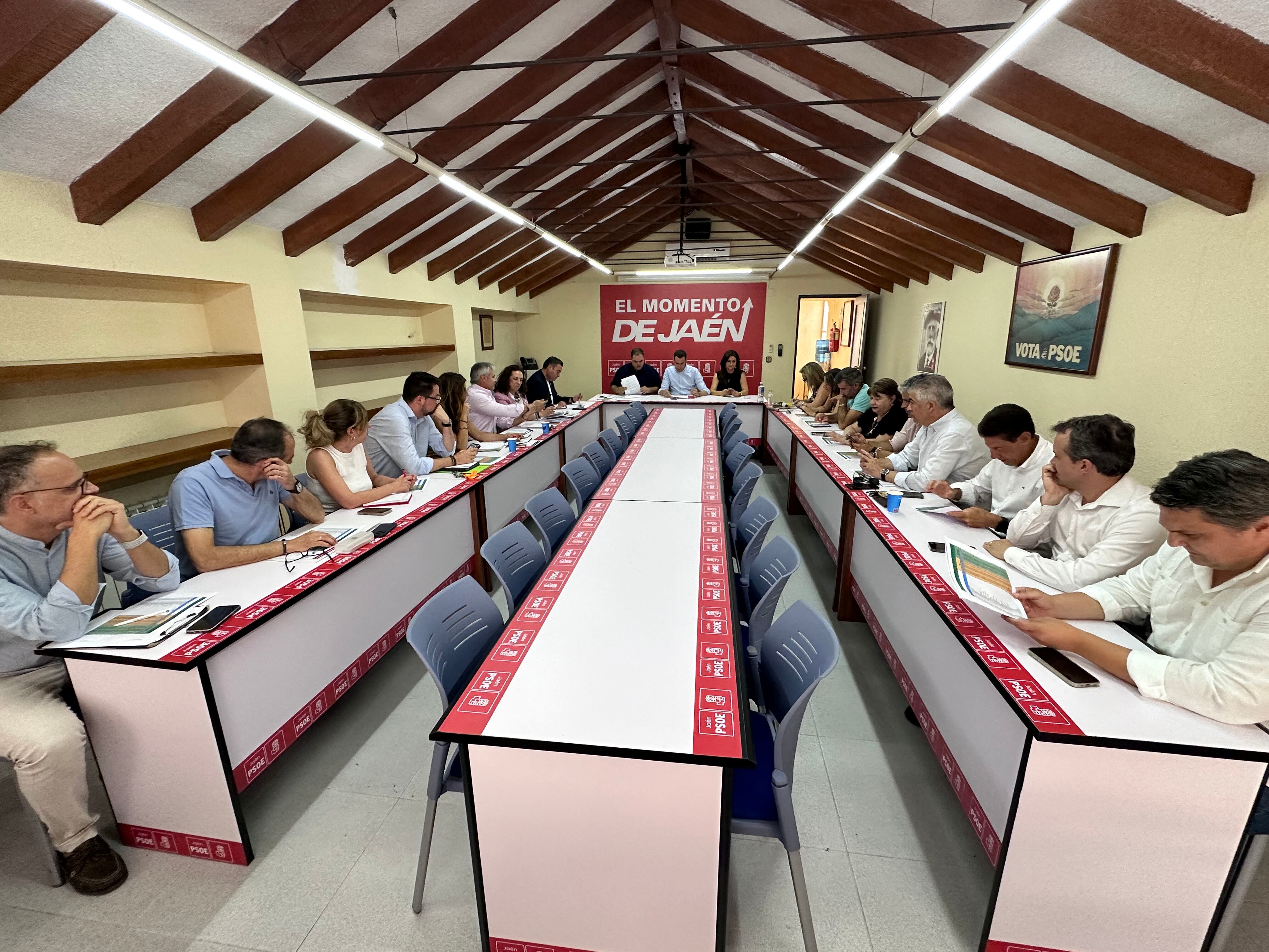 Reunión del Comité Municipal Provincial del PSOE de Jaén.