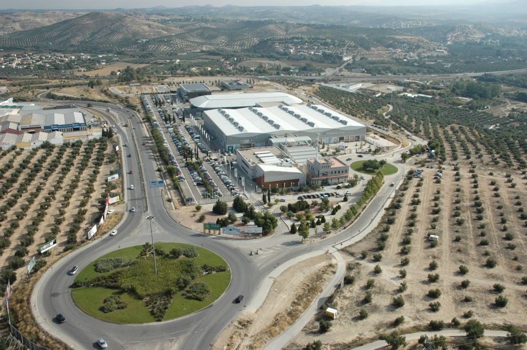 Vista aérea de la Institución Ferial de Jaén.