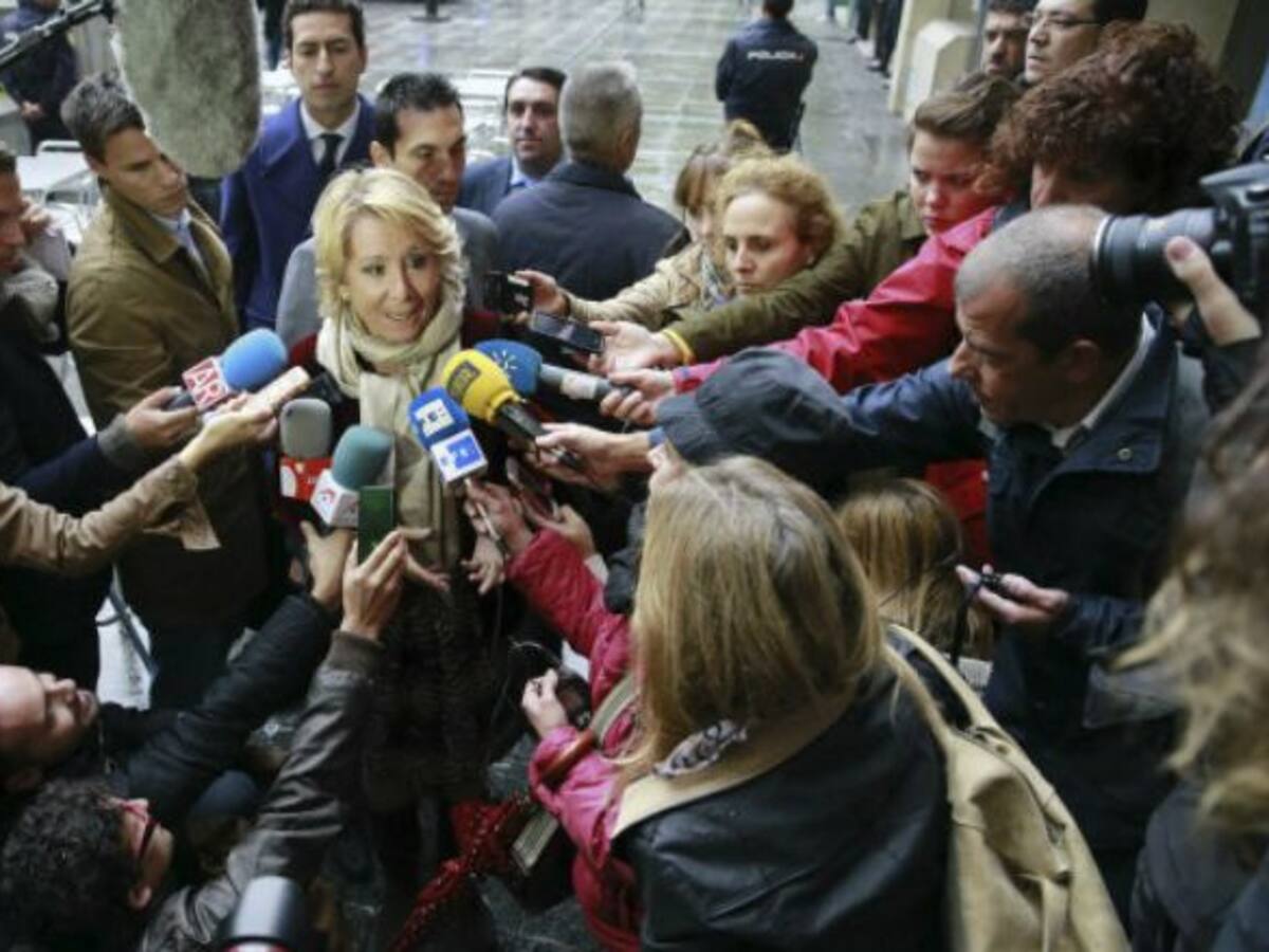 Finaliza sin acuerdo el acto de conciliación entre Aguirre y Podemos