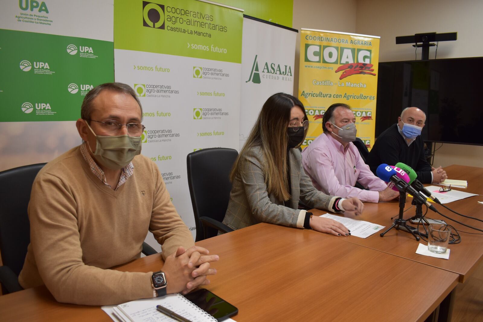 Imagen de la presentación de las nuevas movilizaciones del sector primario en la provincia de Ciudad Real
