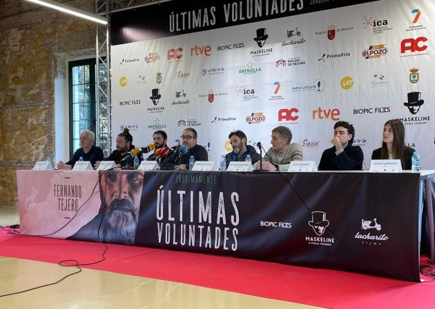 Presentación del inicio del rodaje de la película &#039;Últimas voluntades&#039; en el Cuartel de Artillería (Murcia)