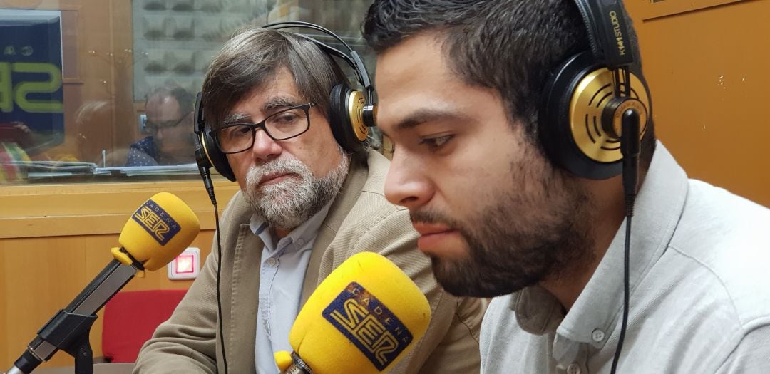 Alberto Tirador y Rubén Rosón, este lunes, durante la tertulia