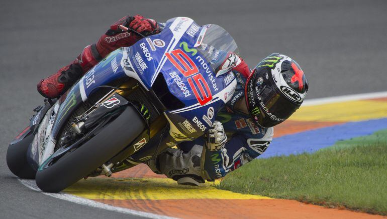 Jorge Lorenzo en los test del circuito Ricardo Tormo de Valencia.
