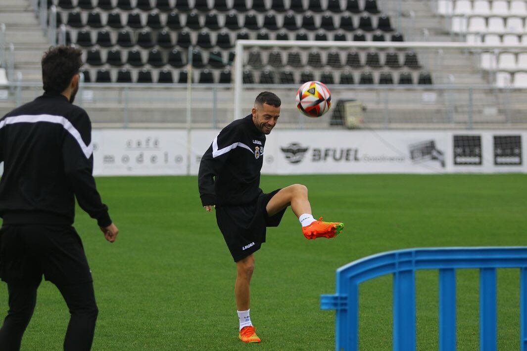 Romero en un entrenamiento