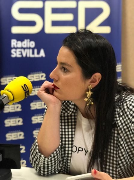 Johanna Ortiz durante la entrevista en &#039;Hoy por Hoy Sevilla&#039;