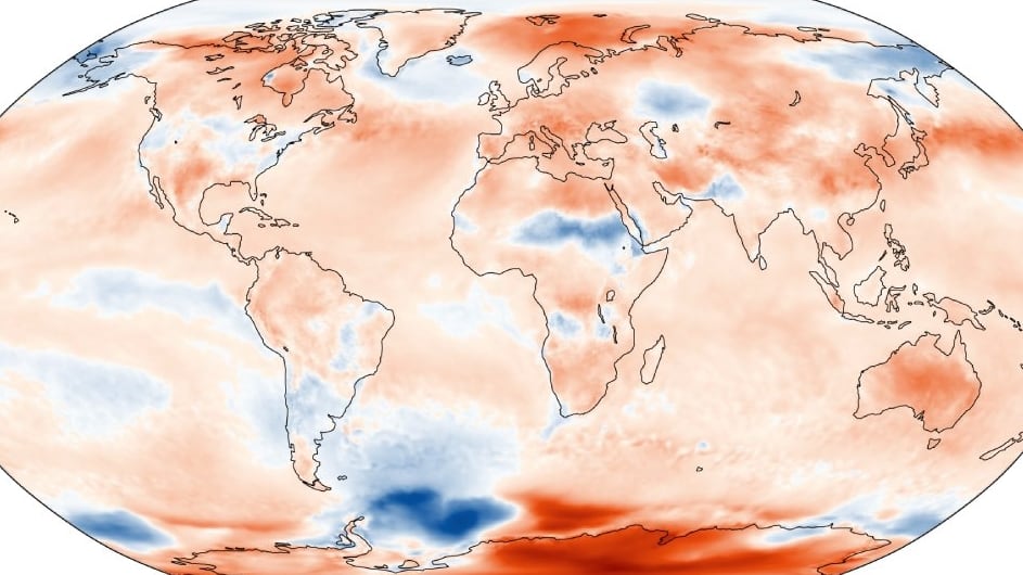 Vista desde Copernicus del planeta el verano de 2024, el más cálido de la historia