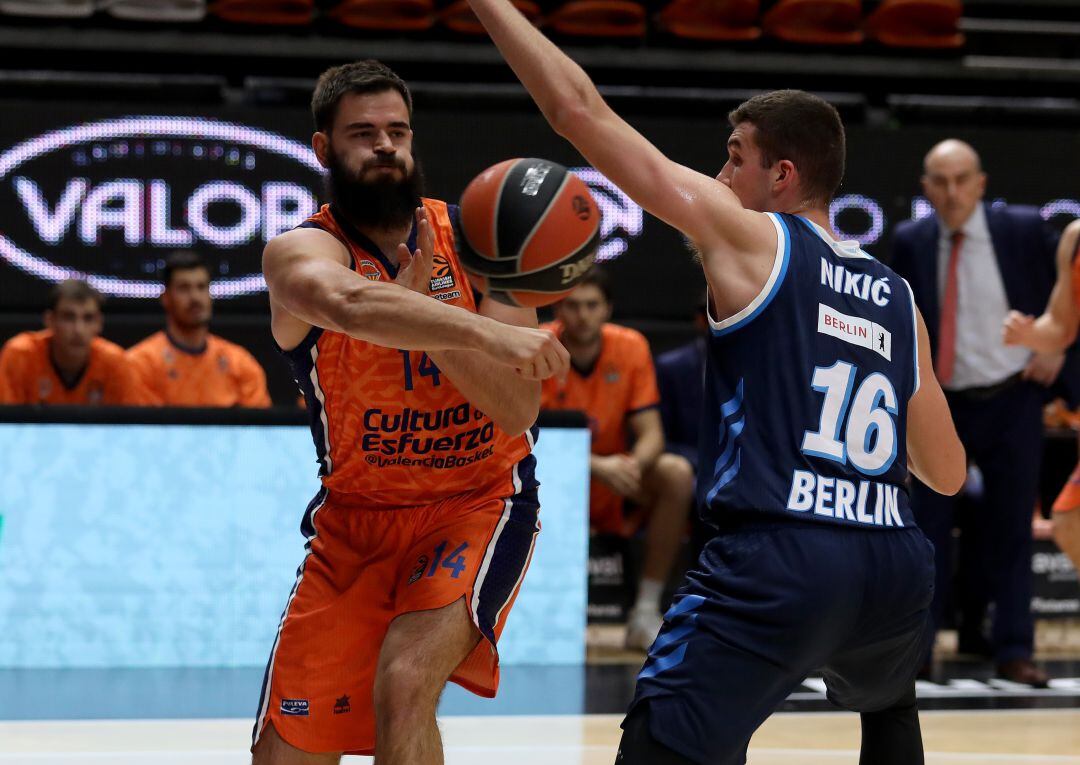 Dubljevic durante el partido de esta noche