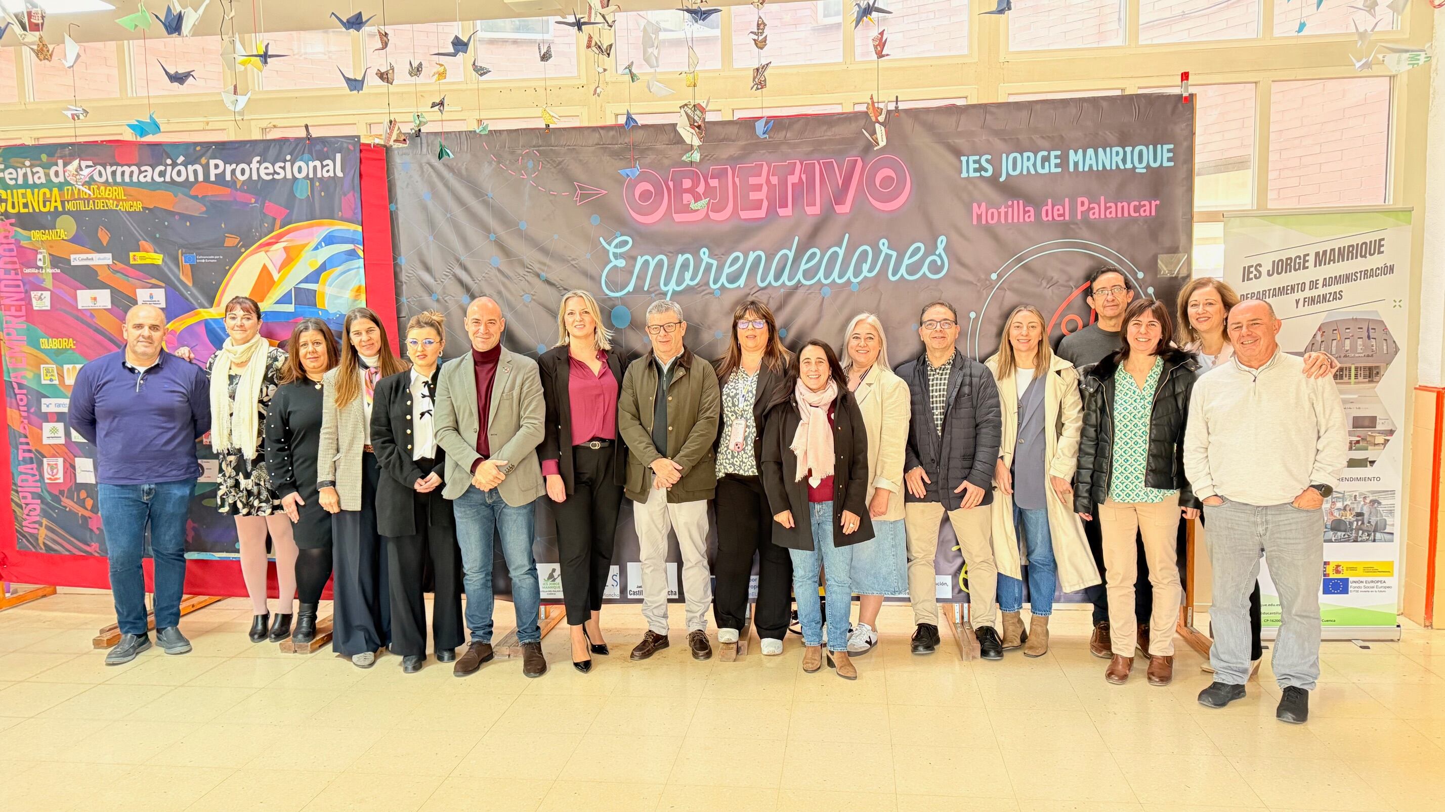 &#039;Objetivo Emprendedores V&#039; - profesores del IES Jorge Manrique y ponentes.