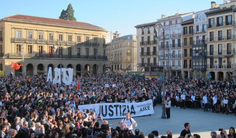 Manifestación en Pamplona para pedir &quot;justicia&quot; en el &#039;caso Alsasua&#039;