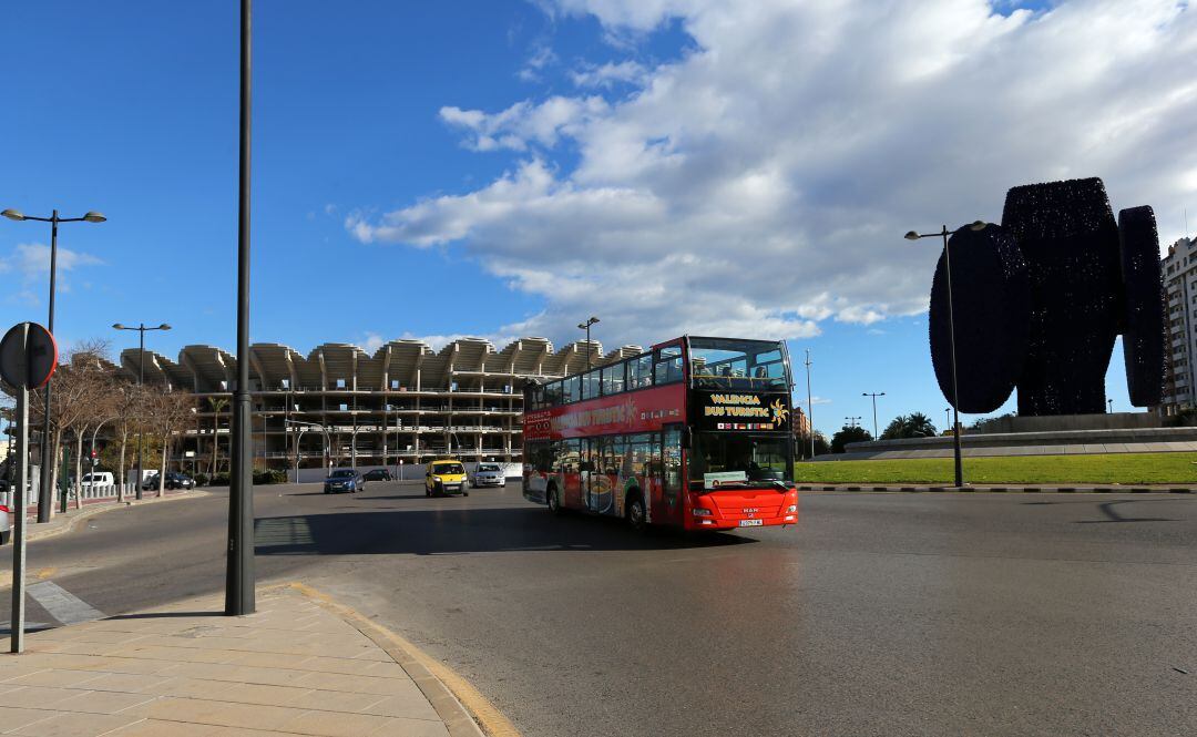 Esqueleto del nuevo Mestalla.
