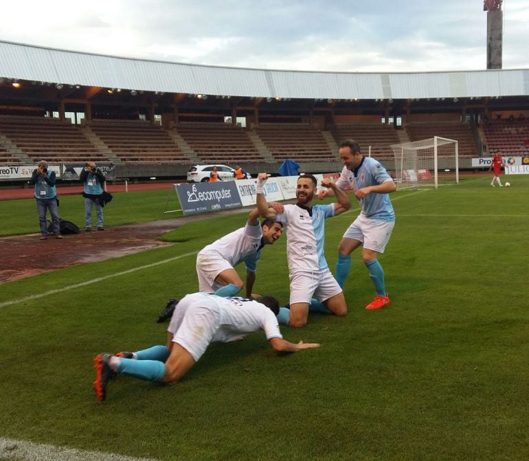 Celebración de los jugadores gallegos