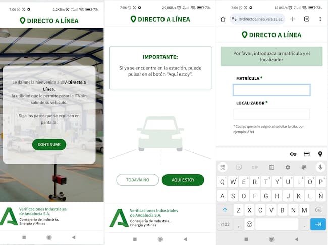 Directo a línea, la nueva aplicación web de Veiasa en Andalucía