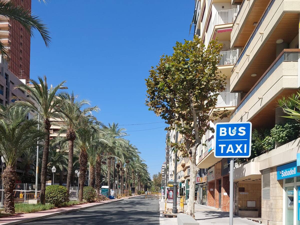 Alicante habilita este lunes el carril bus en Federico Soto y recupera el itinerario habitual de 10 líneas