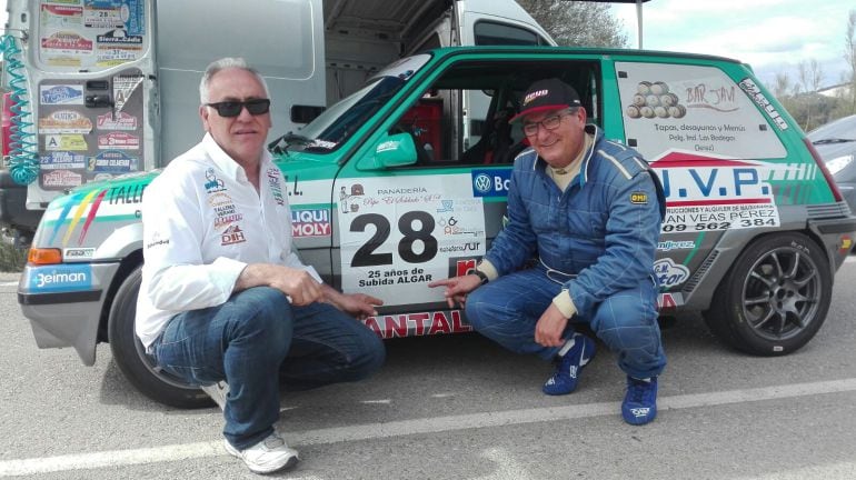 Amador Jaen y Alberto García en la prueba de Algar