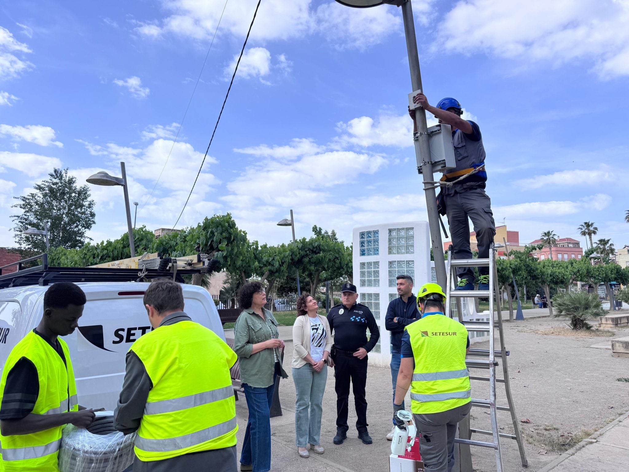 El Ayuntamiento de Puerto Lumbreras incrementa la red de cámaras de videovigilancia del municipio.