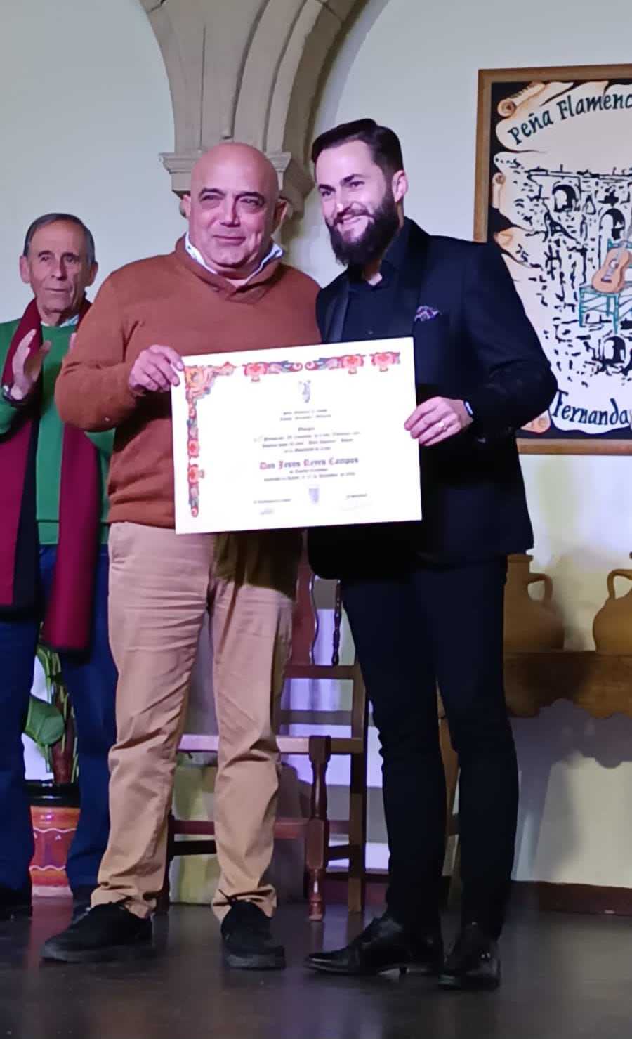 Jesús Campos Reyes junto al concejal del Ayuntamiento de Ronda, Jesús Vázquez