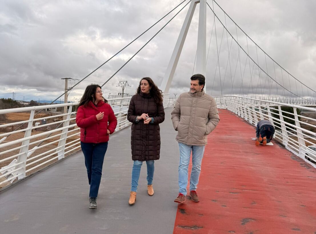 Lucía Balmaseda, directora general de Transportes visitaba la Pasarela este viernes