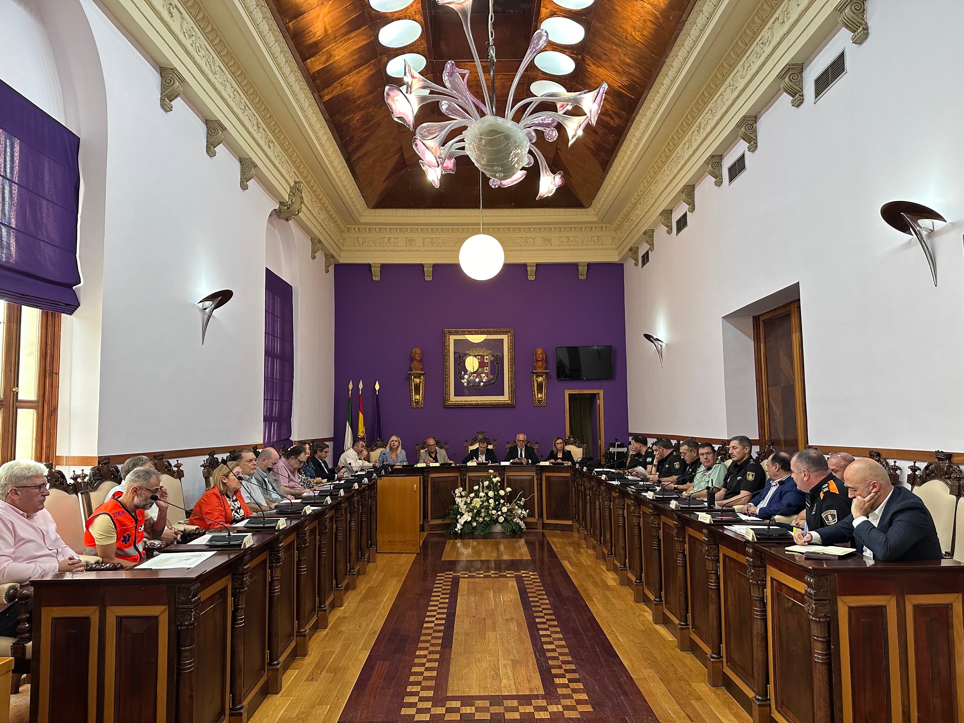 Celebración de la Junta Local  de Seguridad Ciudadana por la feria de San Lucas 2025.