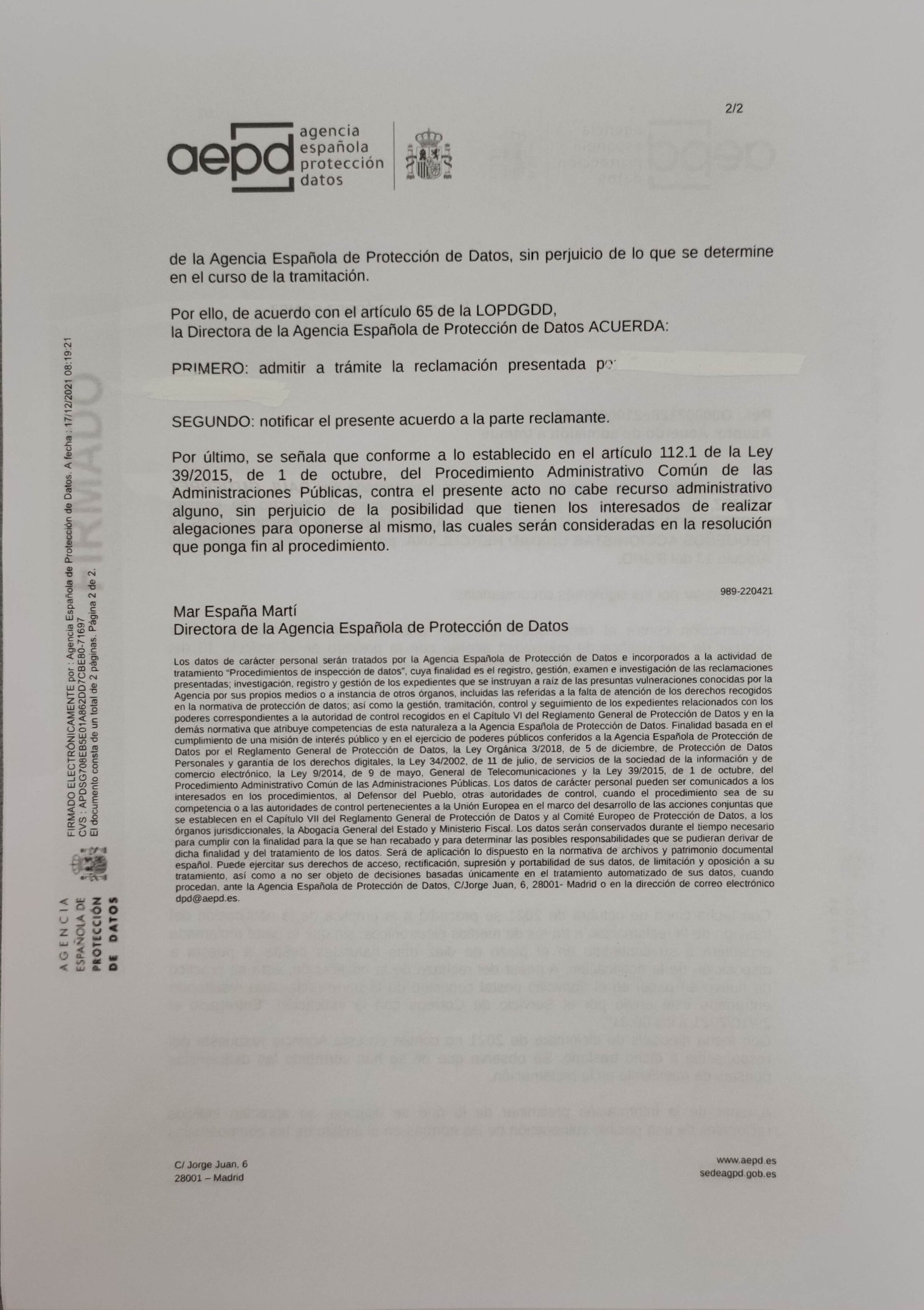 Denuncia contra Unidad Herculana_