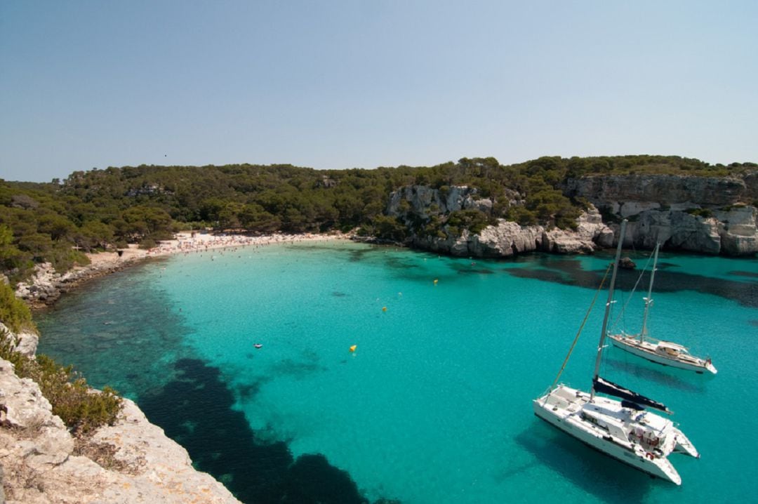 Playa de Macarella, al sur de Menorca