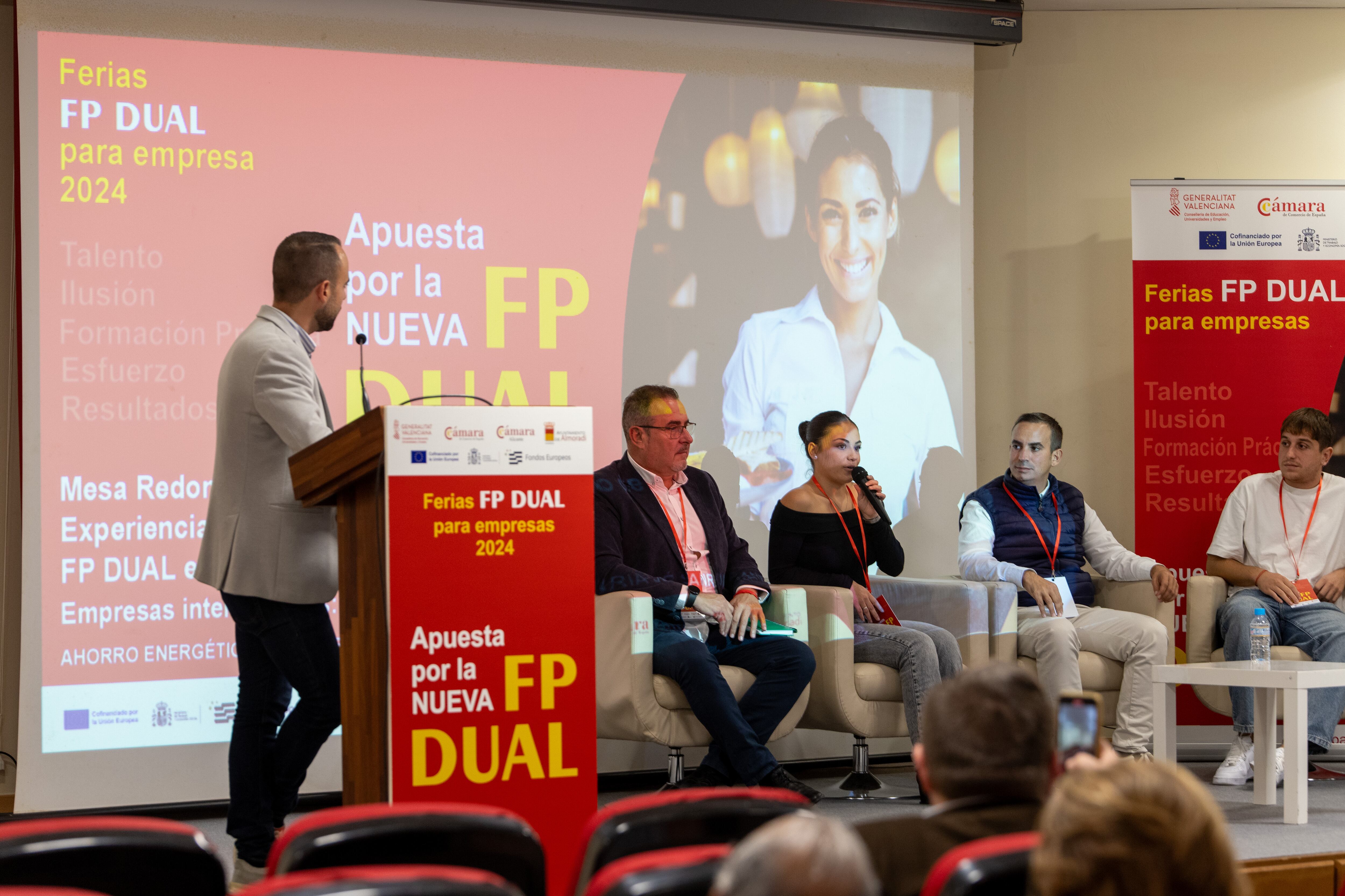 Un momento de la Feria de FP Dual para pymes celebrada el año pasado