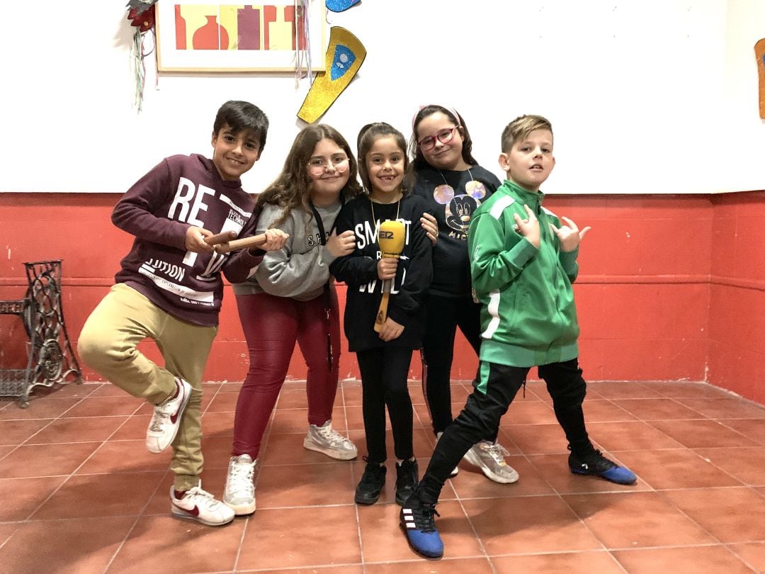 Los componentes del cuarteto infantil Semos Salvaje