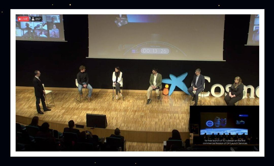 Acte per seguir el llençament d'Enxaneta al CosmoCaixa