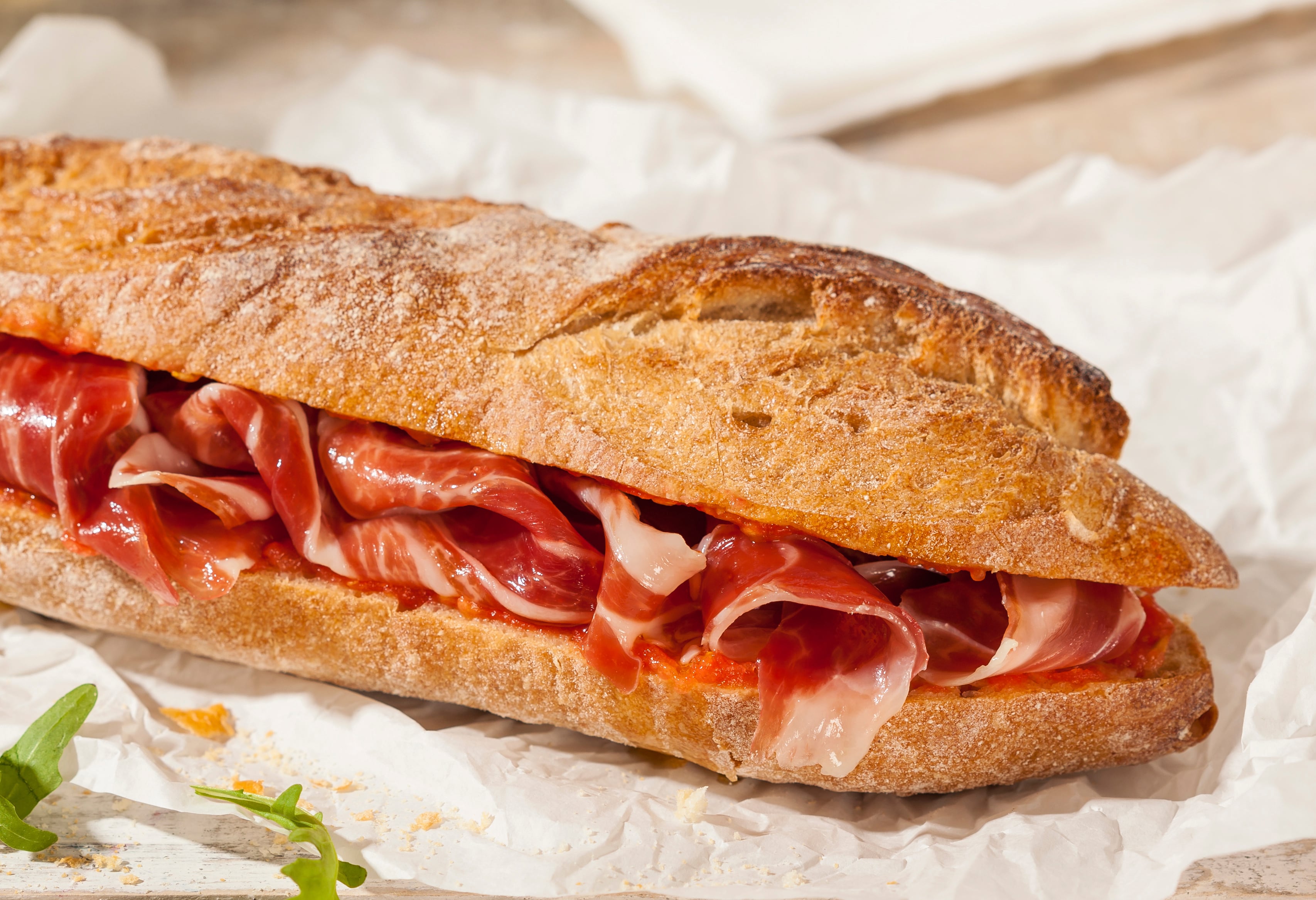 Bocadillo de jamón.