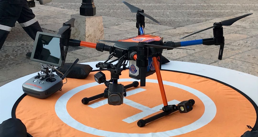 El nuevo dron de Protección Civil Valdepeñas que ayudará en labores de búsqueda de personas, incendios, inundaciones o rescates acuáticos 