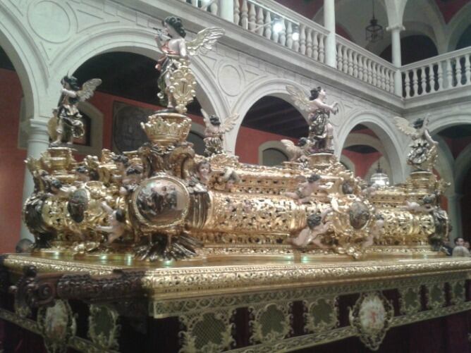 Así ha quedado tras su restauración el paso del Gran Poder.