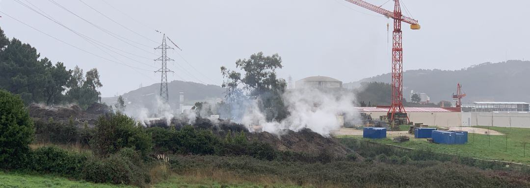 Incendio en la planta de compostaje de Figueroa