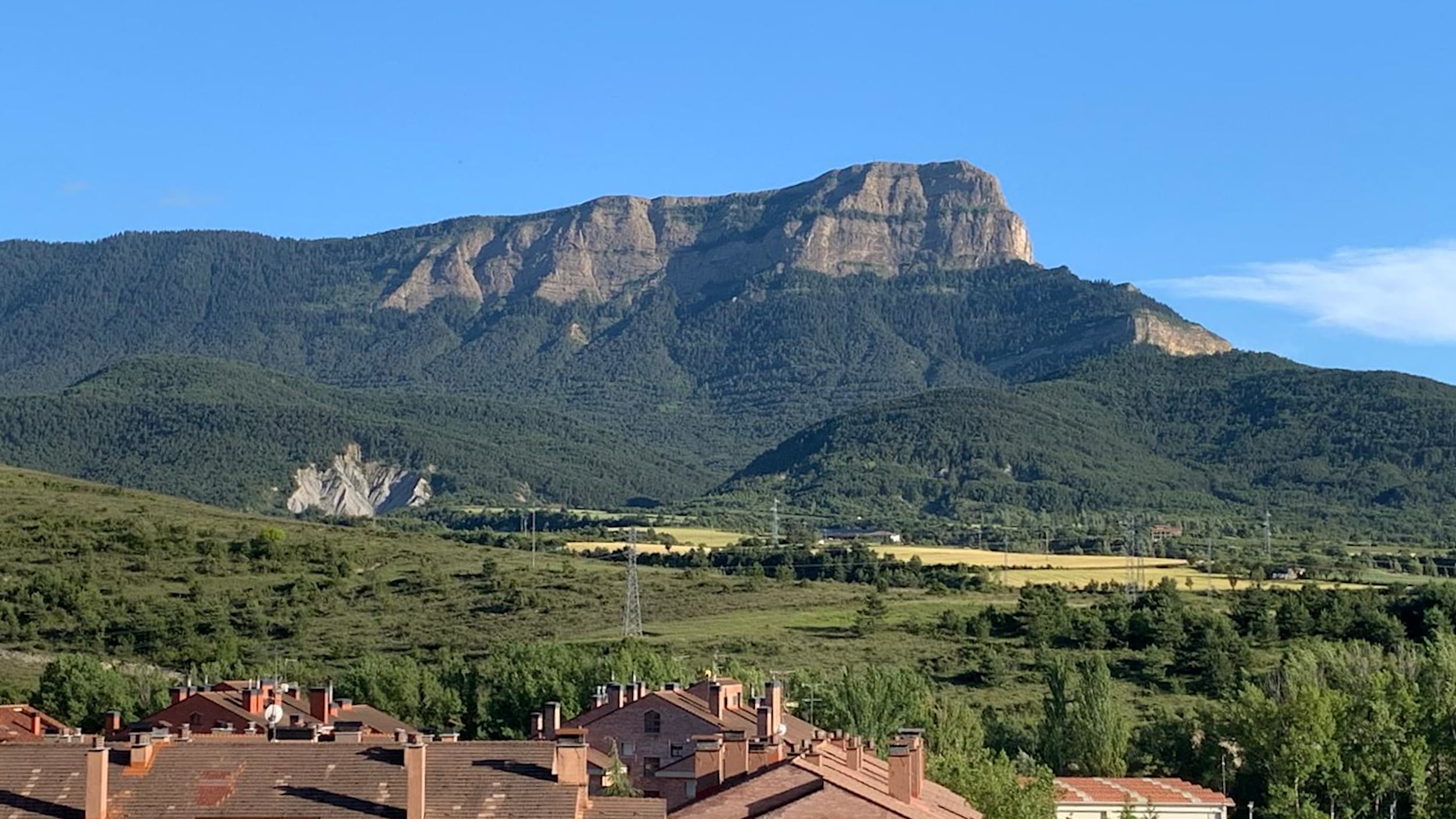 Vista de Jaca y su entorno