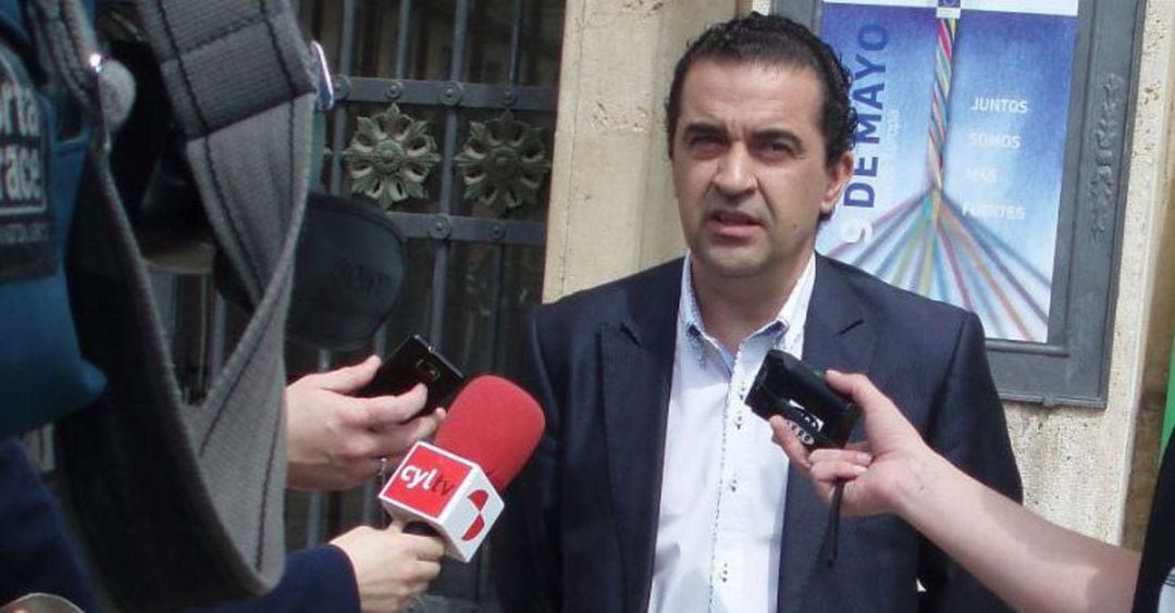 Miguel Ángel de la Fuente en una comparecencia ante los medios de comunicación