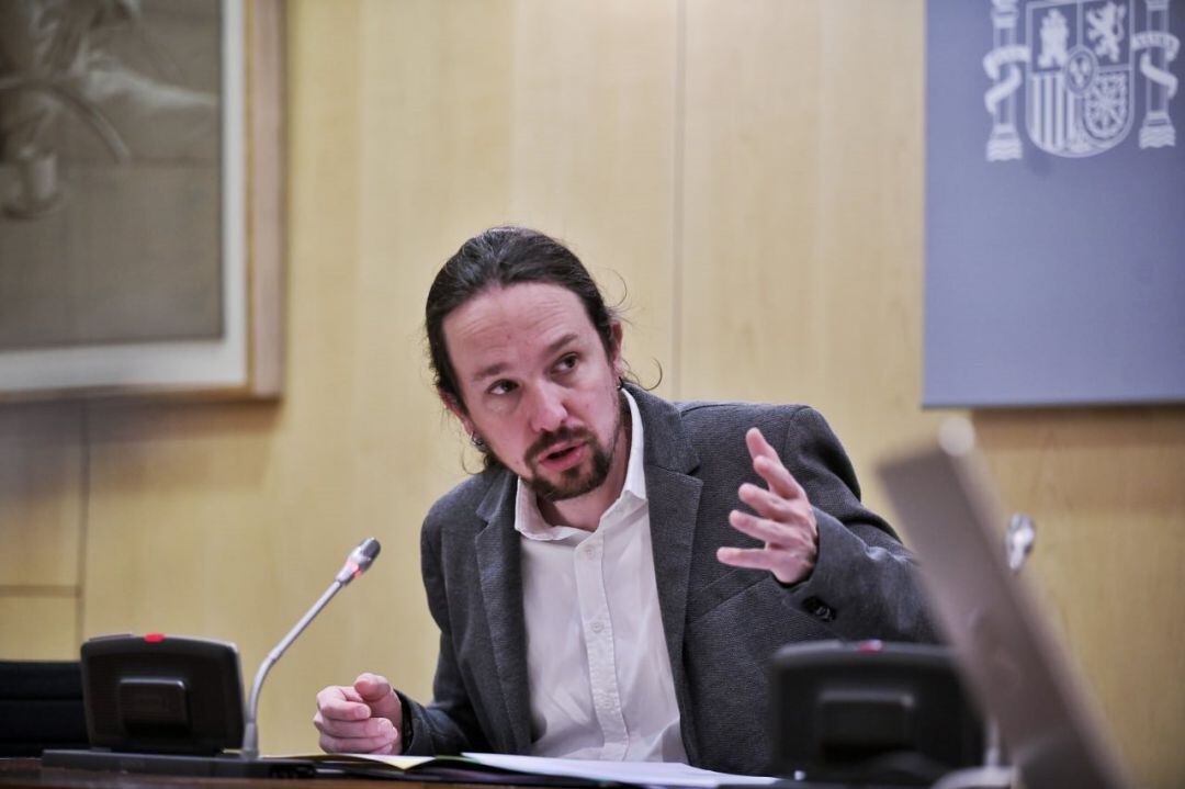 El vicepresidente segundo Pablo Iglesias y secretario general de Podemos, en una imagen durante la reunión del Consejo Territorial de Servicios Sociales y Atención a la Dependencia