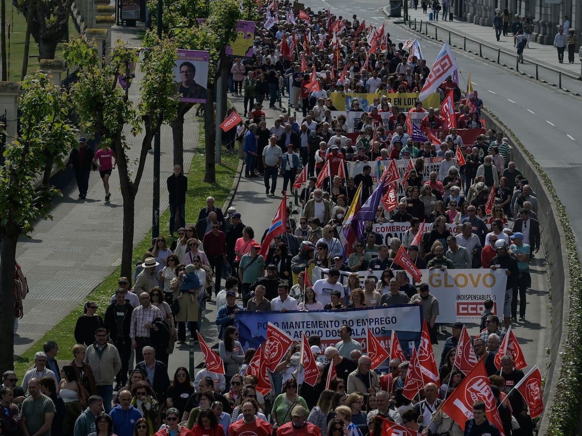 Galicia sale a la calle en este 1 de mayo con reclamos por el impacto económico de la guerra