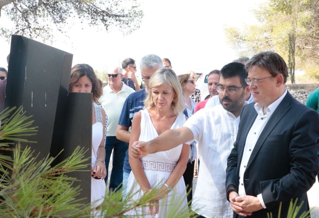 Ximo Puig, presidente de la Generalitat, visitó El Hondón de Monóvar este verano