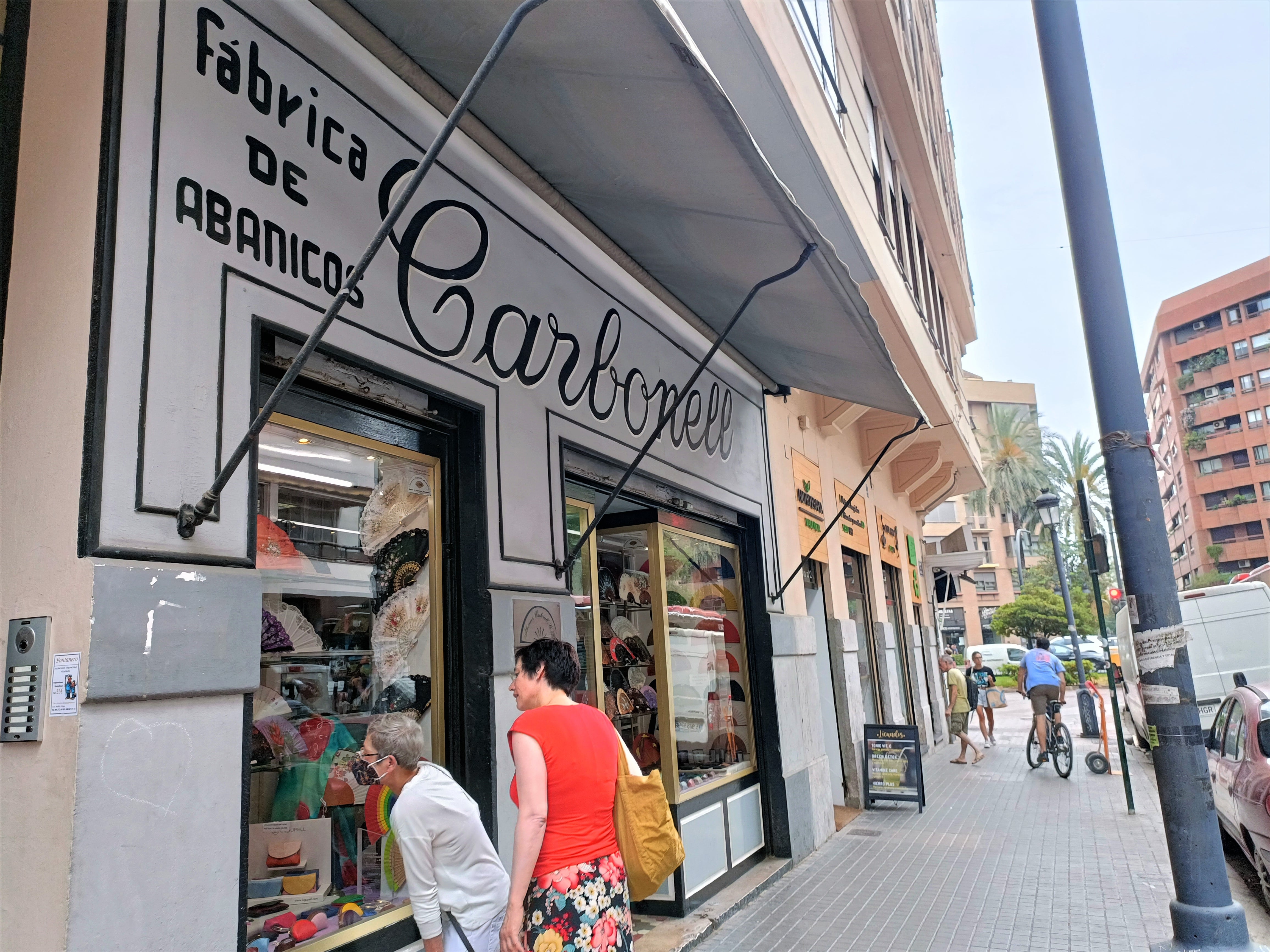 La tienda de abanicos Carbonell en Valencia.