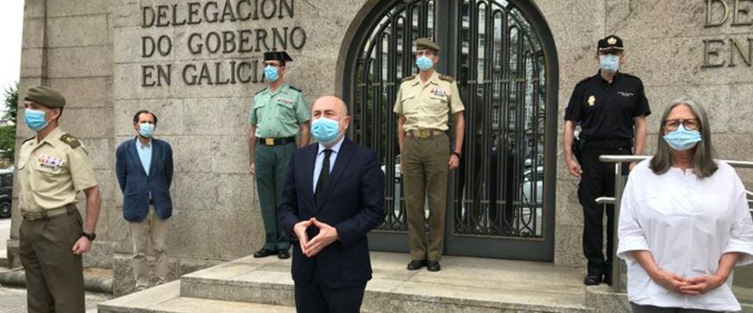 Minuto de silencio por las víctimas del coronavirus en A Coruña