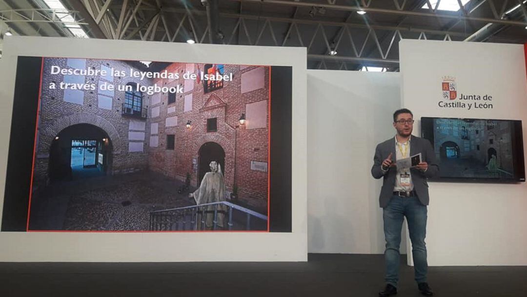 El concejal de turismo, José María Magro, en una de las presentaciones de INTUR