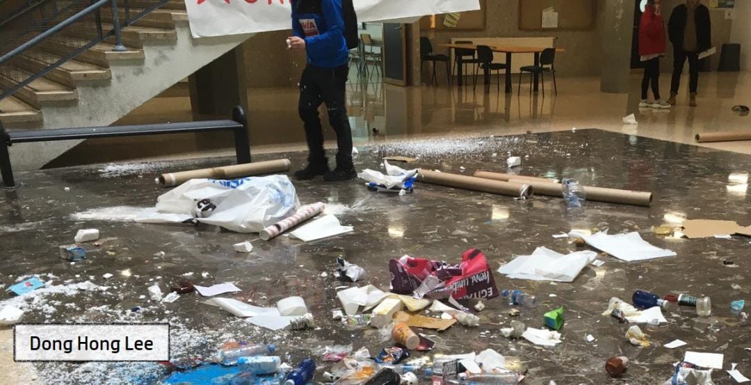 Desperdicios en la facultad de Ciencias Sociales y de la Comunicación de la Universidad del País Vasco