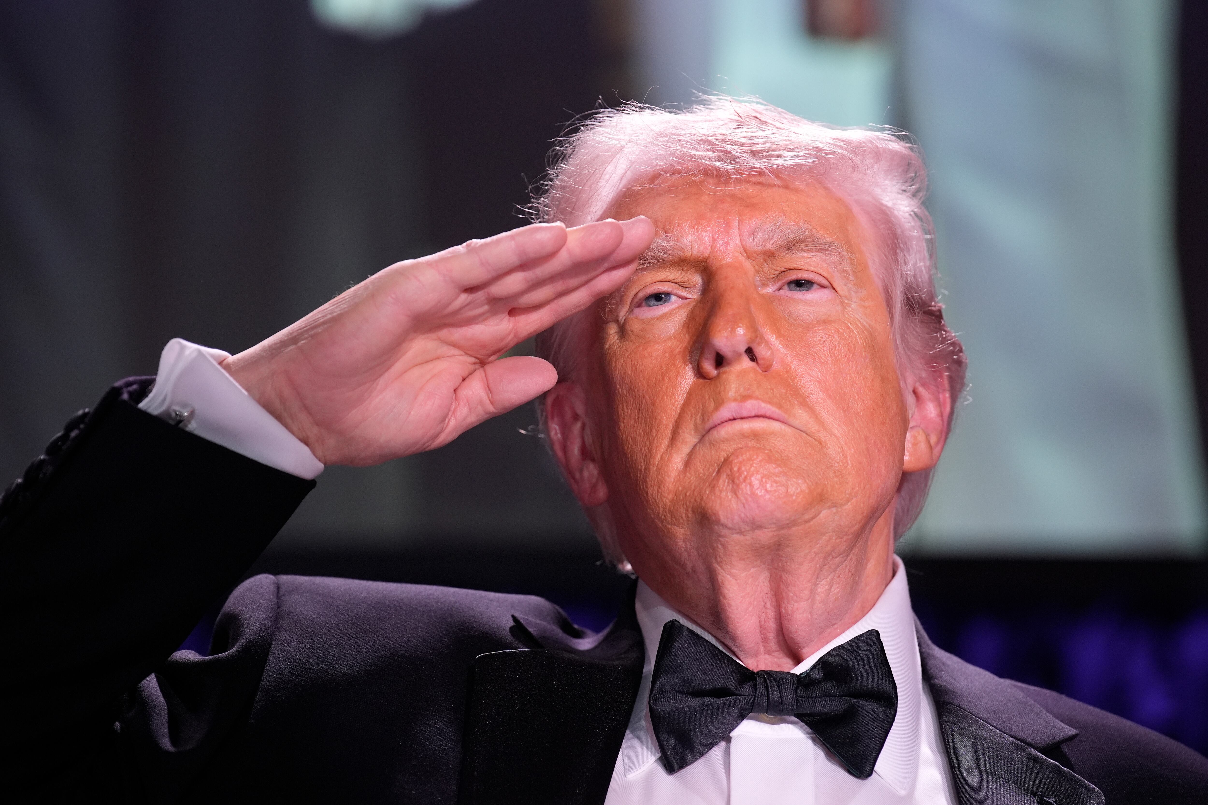 El presidente de EEUU, Donald Trump, durante la Cena de Corresponsales de la Casa Blanca