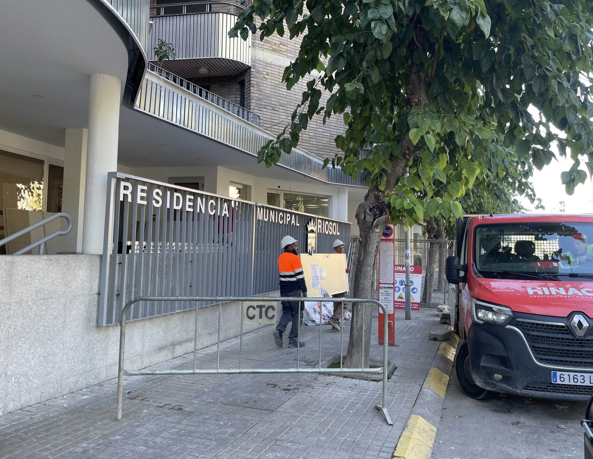 Obras en la Residencia Municipal Riosol en Monzón