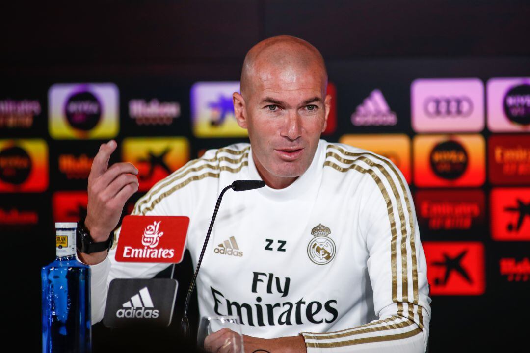 Zidane, durante la rueda de prensa. 